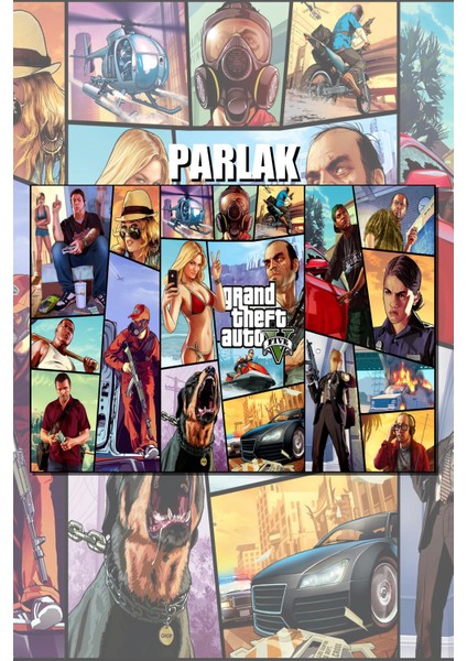 Grand Theft Auto, Gta Çerçevesiz Oyun Posteri - Duvar Kağıdı Yüksek Kaliteli Baskı