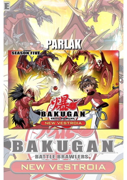 Bakugan Çerçevesiz Anime Dizi Poster - Duvar Kağıdı Yüksek Kaliteli Baskı