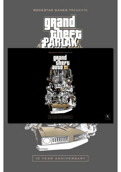 Grand Theft Auto, Gta Çerçevesiz Oyun Posteri - Duvar Kağıdı Yüksek Kaliteli Baskı
