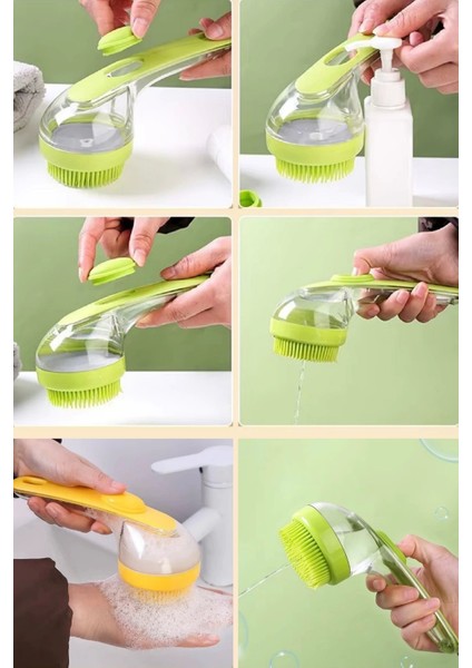 2'li Şampuan Hazneli Duş Saç Fırçası fiyatları