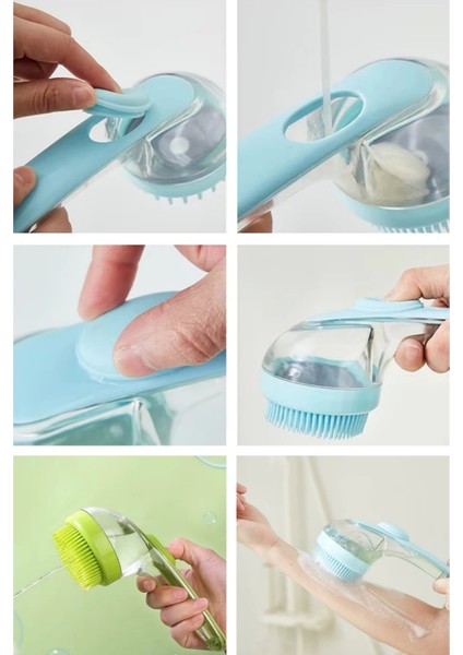 2'li Şampuan Hazneli Duş Saç Fırçası modelleri