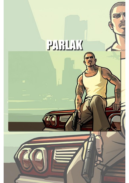 Grand Theft Auto, Gta Çerçevesiz Oyun Posteri - Duvar Kağıdı Yüksek Kaliteli Baskı