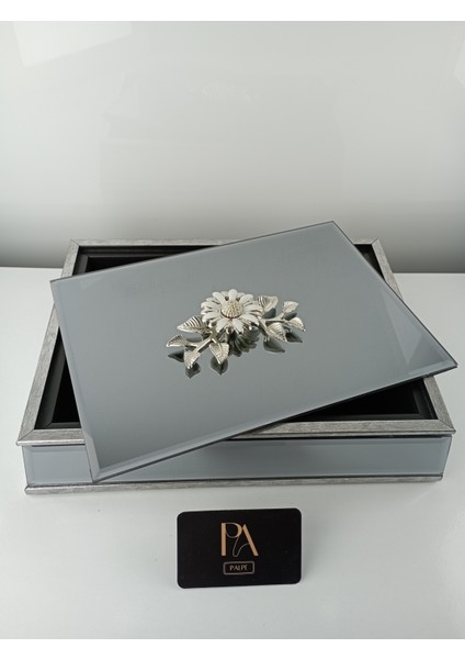 Aynalı Kutu Gondol Şekerlik Sunumluk Söz Nişan Kız Isteme Çikolatalık Dekoratif Obje Biblo Süs Eşya fiyatları