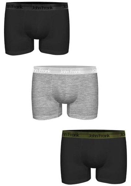 Premium 3'lü Erkek Boxer JF3BPB02