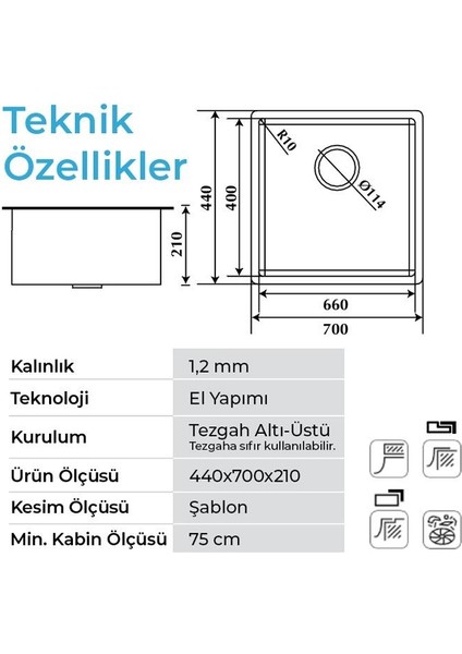 Stella 4470 Pvd Füme Siyah Paslanmaz Çelik Mutfak Eviyesi fiyatları