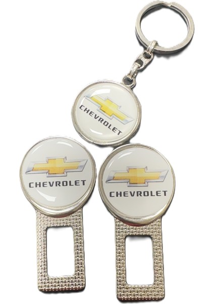 Chevrolet Emniyet Ikaz Ses Susturucu Metal Toka 2 Adet ve Anahtarlık 1 Adet fiyatları