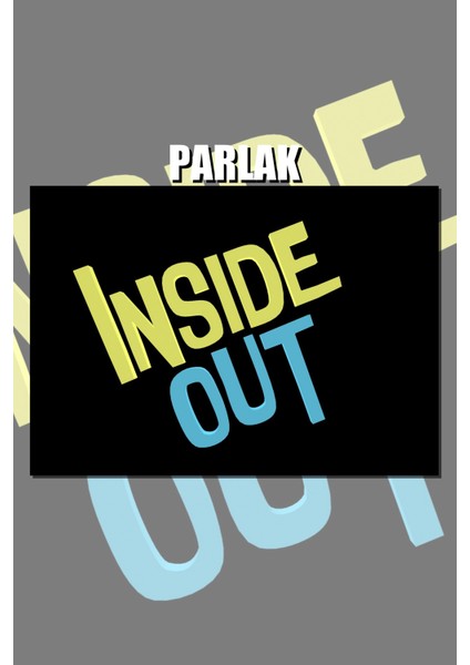 Ters Yüz, Inside Out Çerçevesiz Animasyon Film Posteri - Duvar Kağıdı Yüksek Kaliteli Baskı
