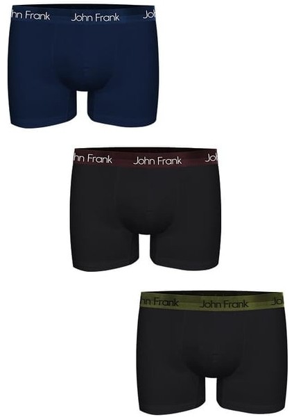 Premium 3'lü Erkek Boxer JF3BPB04