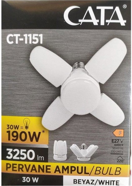CT-1151 30 Watt Pervane Ampul Beyaz