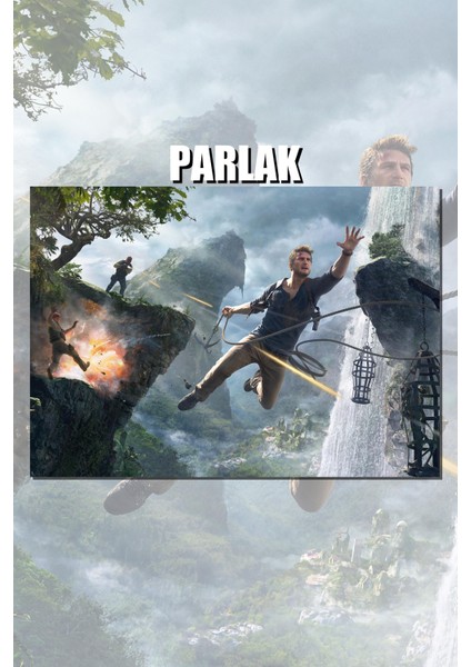 Uncharted Serisi Çerçevesiz Oyun Posteri - Duvar Kağıdı Yüksek Kaliteli Baskı