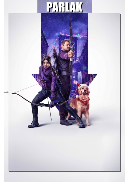 Hawkeye Çerçevesiz Dizi Posteri - Duvar Kağıdı Yüksek Kaliteli Baskı