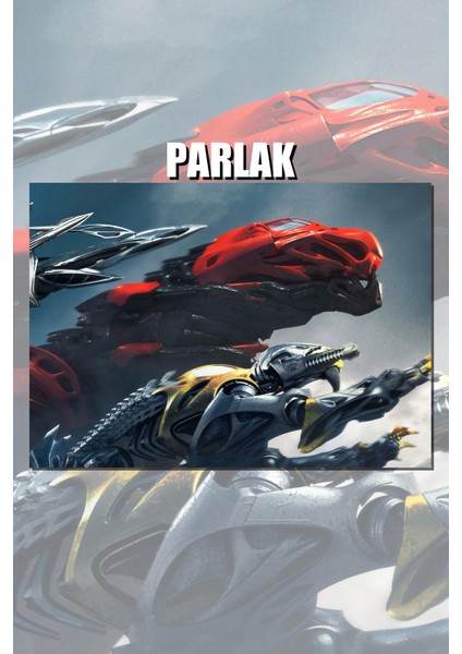 Power Rangers Çerçevesiz Film Posteri - Duvar Kağıdı Yüksek Kaliteli Baskı