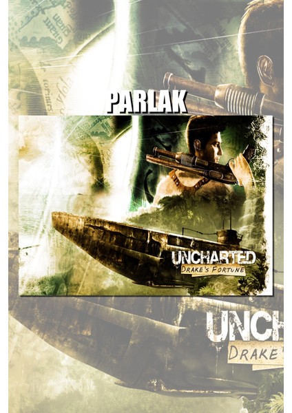 Uncharted Serisi Çerçevesiz Oyun Posteri - Duvar Kağıdı Yüksek Kaliteli Baskı