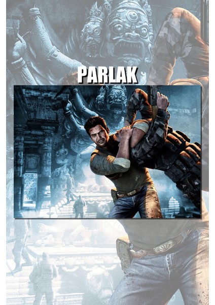 Uncharted Serisi Çerçevesiz Oyun Posteri - Duvar Kağıdı Yüksek Kaliteli Baskı