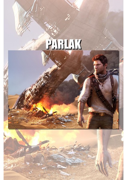 Uncharted Serisi Çerçevesiz Oyun Posteri - Duvar Kağıdı Yüksek Kaliteli Baskı