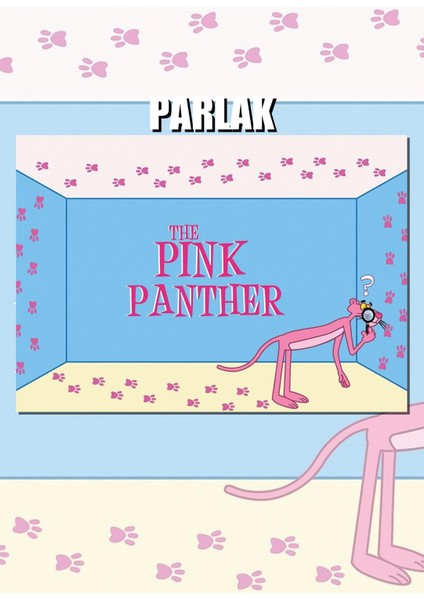 Pembe Panter Çerçevesiz Çizgi Dizi Posteri - Duvar Kağıdı Yüksek Kaliteli Baskı