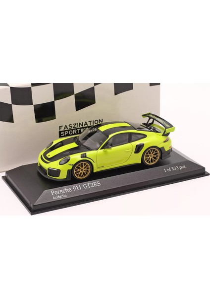 1:43 Minichamps 2018 Porsche 911 (991 Iı) Gt2 Rs Weissach Package