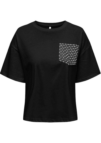 Onlterza S/s O-Neck Top Box Kadın T-Shirt 15343834