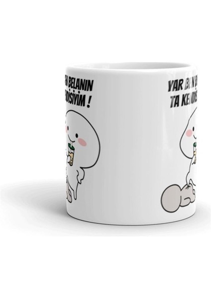 Kişiye Özel Cep Matarası ve Yar Ben Belanın Ta Kendisiyim Kupa Bardak Hediye Seti fırsatları