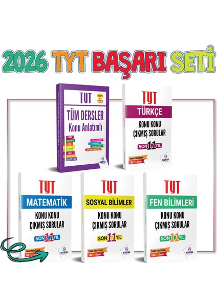 2026 Full Tyt Başarı Seti Konu Soru Bir Arada 5 Kitap