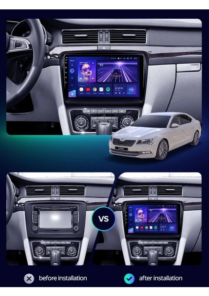 Skoda Super B 2009-2015 4gb Ram 64GB Hafıza 8 Çekirdek Carplay Kamera Android Multimedya modelleri