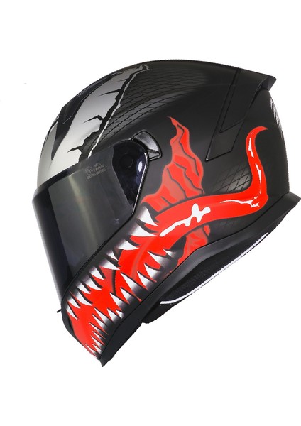 Motosiklet Kask Ece 22.R06 Güneş Vizörlü Full Face Motor Kaskı Starline Yeni