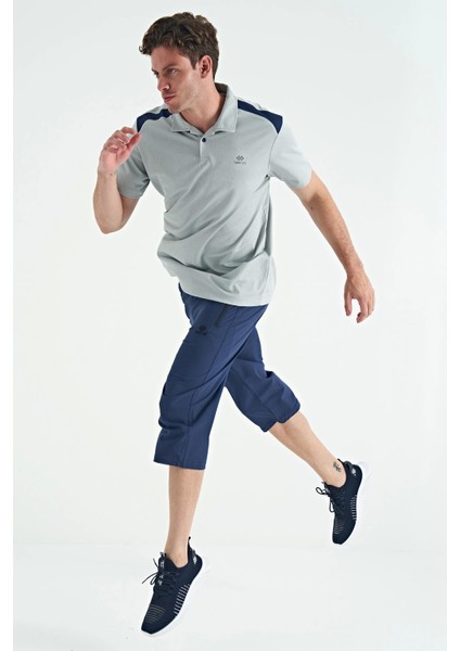 Tommy Lıfe Indigo Bağcıklı Standart Kalıp Fermuar Cepli Kapri 83096