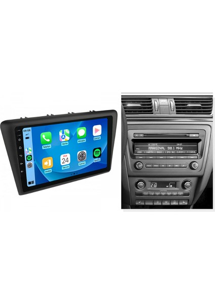 Skoda Rapid 2009-2015 6gb Ram 128GB Hafıza 8 Çekirdek Carplay Kamera Android Multimedya