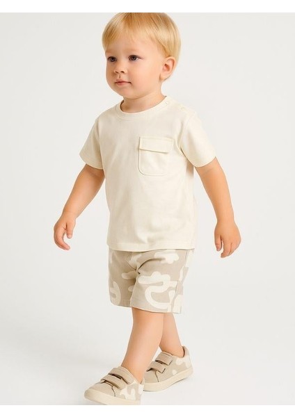 Erkek Bebek Kamuflaj Desenli Cepli Şort fiyatları