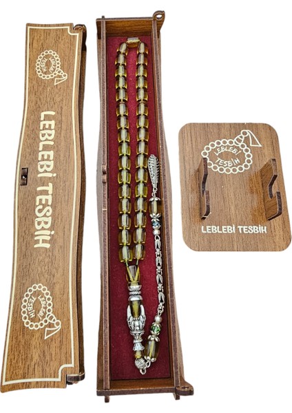 Kartal Pençeli Nakkaş Imameli Ateş Kehribar Tesbih LT1236