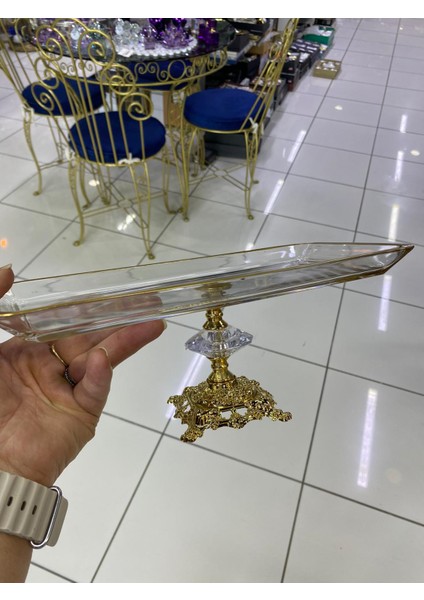 Cam Ayaklı Dikdörtgen Sunum Tabağı fırsatları