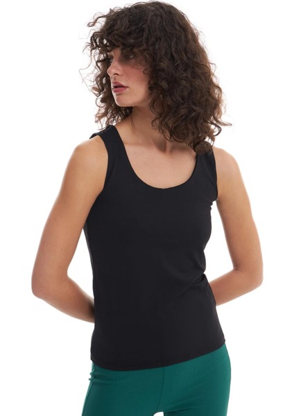 Kalın Askılı Basic Bluz