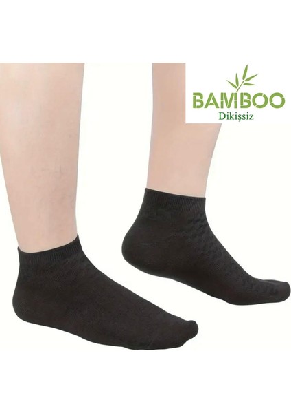 Unisex Bambu Dikişsiz Patik Çorap 10'çift