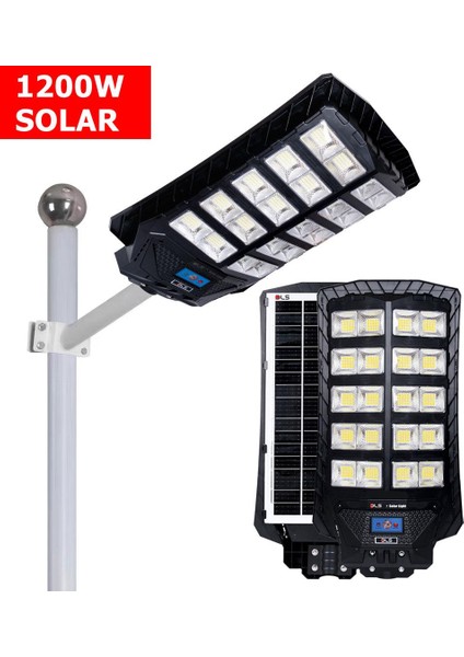 E1200-01 Dls 1200 Solar Güneş Enerjili Profesyonel LED Bahçe Aydınlatması Hareket Sensör
