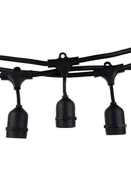 Teknikerelektrik Econa ECN-3066 Kablolu Dış Mekan Duy Takımı 10M 20 Duy