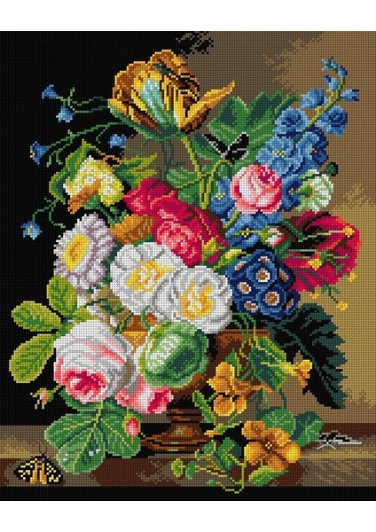 Baskılı Goblen Çiçekler 3240 40*50 cm