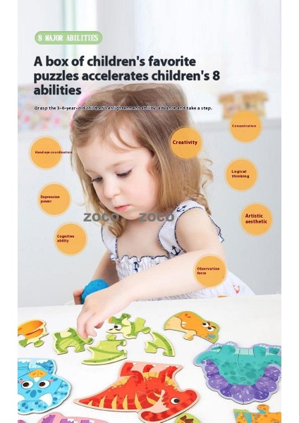 6'sı 1 Arada Elde Taşınabilir Hediye Kutusu Puzzle 2-6 Yaş Arası Bebek Eğitici Oyuncaklar (Yurt Dışından) fiyatları