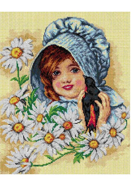 Baskılı Goblen Kız 2673 40*50 cm