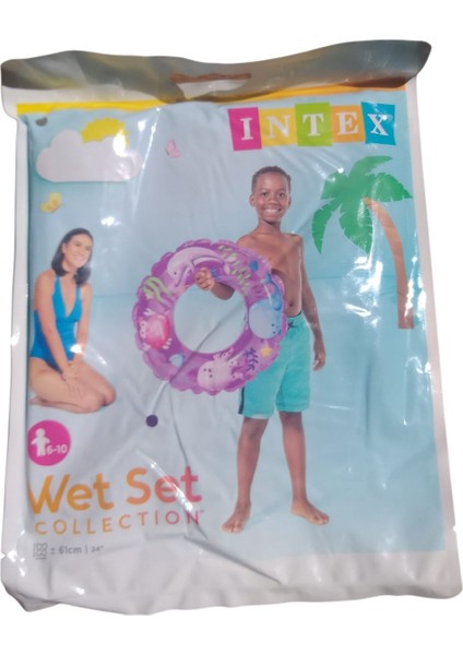 Şeffaf Baskılı Deniz Havuz Simit 61 cm (6-10 Yaş)