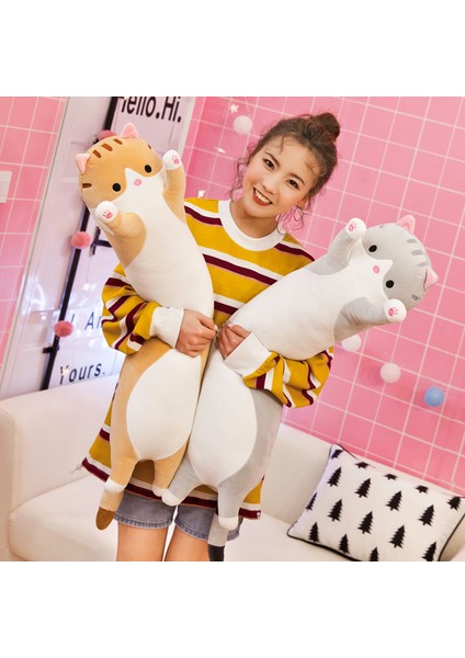 110CM Uzunluğunda Kedi Klip Bacaklar Peluş Oyuncak Bebek Bebek Yastık Hediye (Yurt Dışından) fiyatları