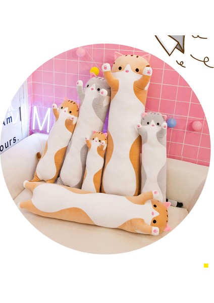 110CM Uzunluğunda Kedi Klip Bacaklar Peluş Oyuncak Bebek Bebek Yastık Hediye (Yurt Dışından) indirimleri