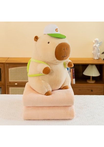 40CM Kirpi Balığı Klima Battaniyesi 2'si 1 Arada Peluş Oyuncak Bebek Yastık Hediye (Yurt Dışından)