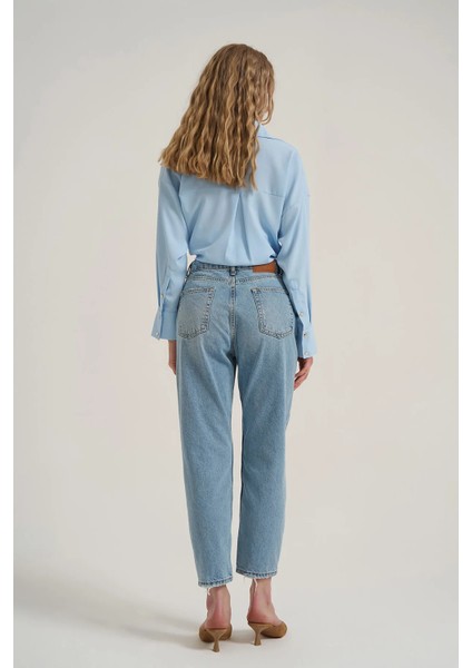Yırtık Detaylı Denim Pantolon indirimleri