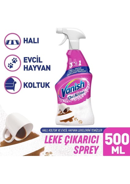 Promosyon Paketi Oxi Action Çok Amaçlı Halı, Koltuk ve Evcil Hayvan Leke Çıkarıcı Sprey 500 ml Pl 5