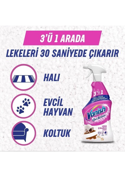 Promosyon Paketi Oxi Action Çok Amaçlı Halı, Koltuk ve Evcil Hayvan Leke Çıkarıcı Sprey 500 ml Pl 5