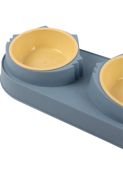 Manuel Çiftli Kedi Köpek Mama ve Su Kabı, 2'li Kedi Köpek Mama Kabı, Yükseltilmiş Eğimli Mama Kabı fırsatları