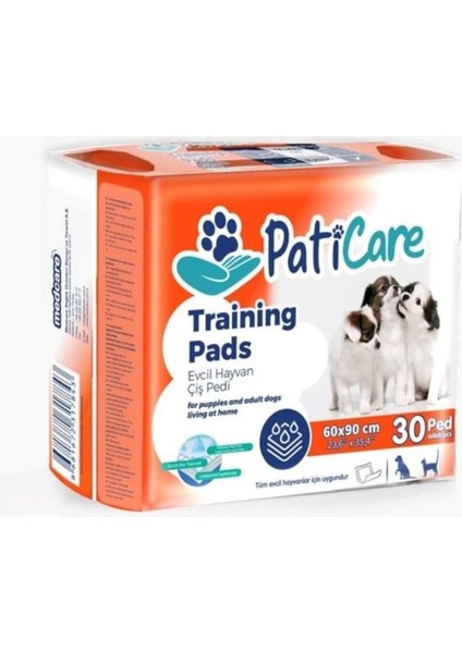 Süper Emici Köpek Kedi Evcil Hayvan Çiş Pedi Çiş Eğitim Pedi Tuvalet Eğitim Pedi 60X90 cm 30 Adet