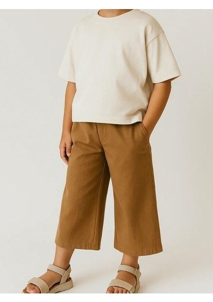 Kız Çocuk Pamuklu Basic Crop T-Shirt fırsatları