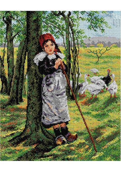 Baskılı Goblen Kaz Çobanı 2083 40*50 cm
