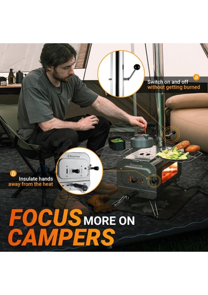 Kingcamp Surefire Bushcraft Premium Kamp Sobası